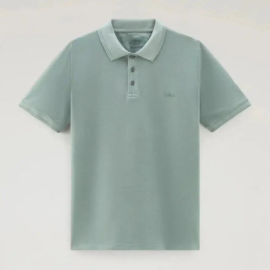 Mackinack Stretch Cotton Polo Sage