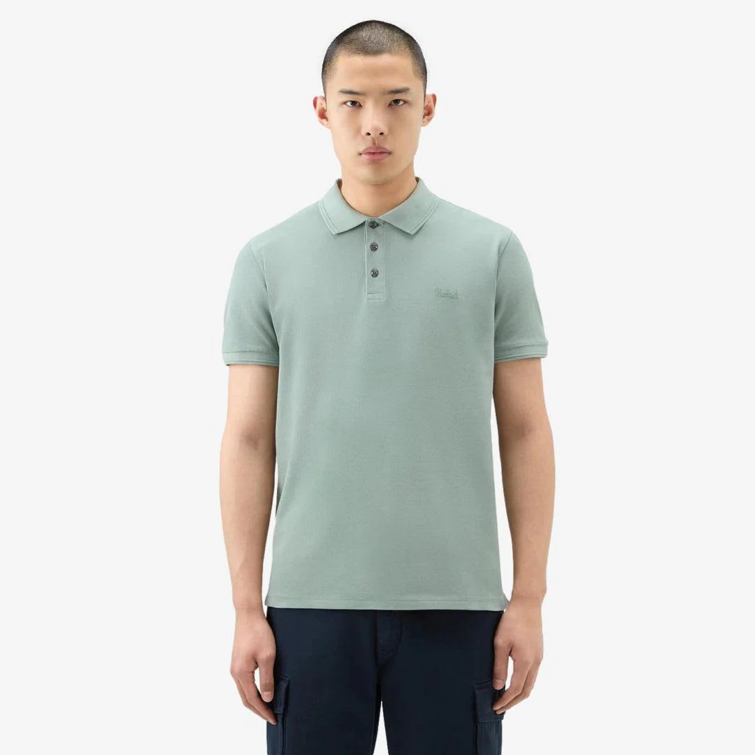 Mackinack Stretch Cotton Polo Sage - Image 2