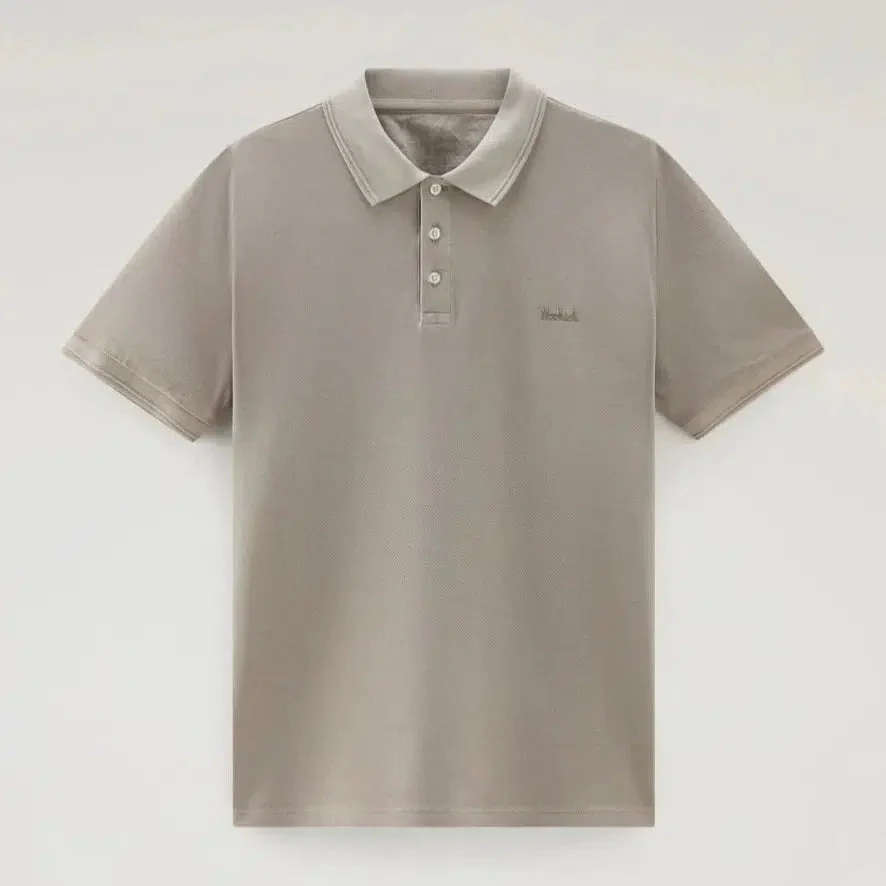 Mackinack Stretch Cotton Polo Sand