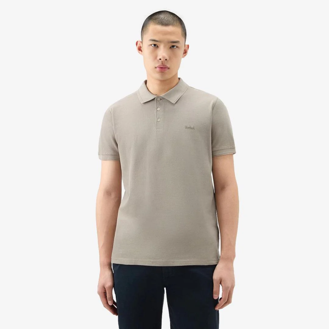 Mackinack Stretch Cotton Polo Sand - Image 2