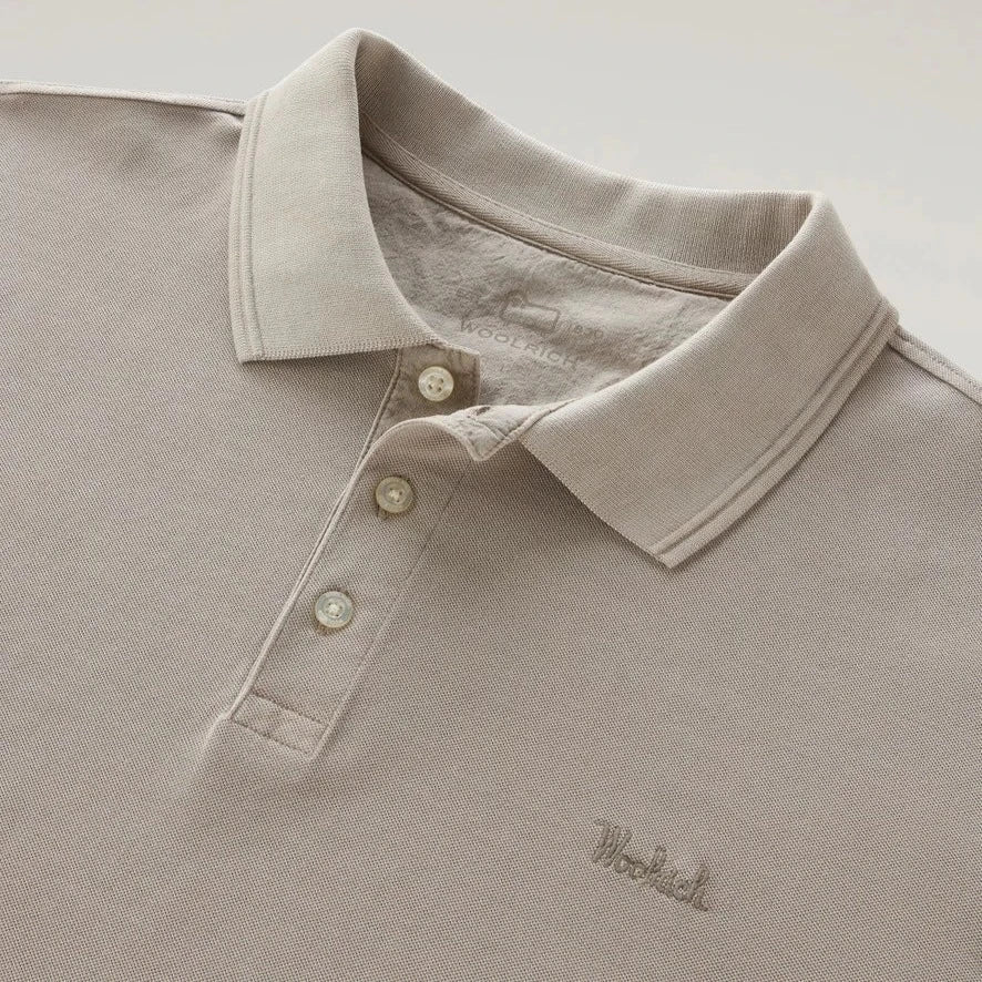 Mackinack Stretch Cotton Polo Sand - Image 4