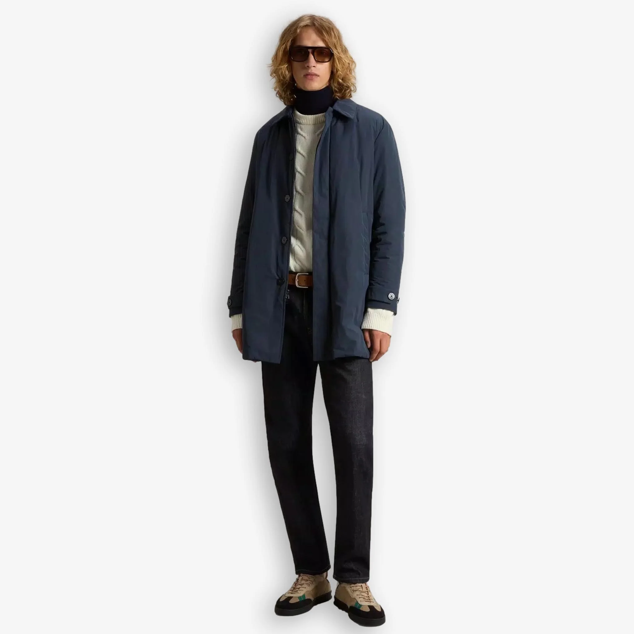 Peached Urban Touch Coat Blue - Image 5