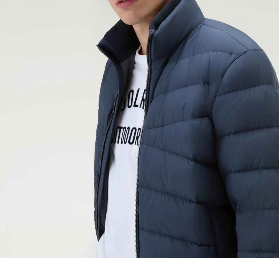 Sundance Lightweight Down Jacket Blue - Image 4